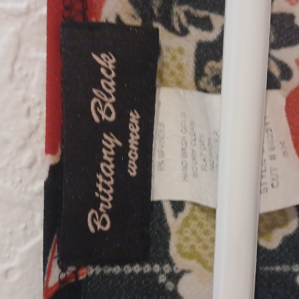 Brittany Black Multicolor Floral Blouse 3X - Picture 4 of 8